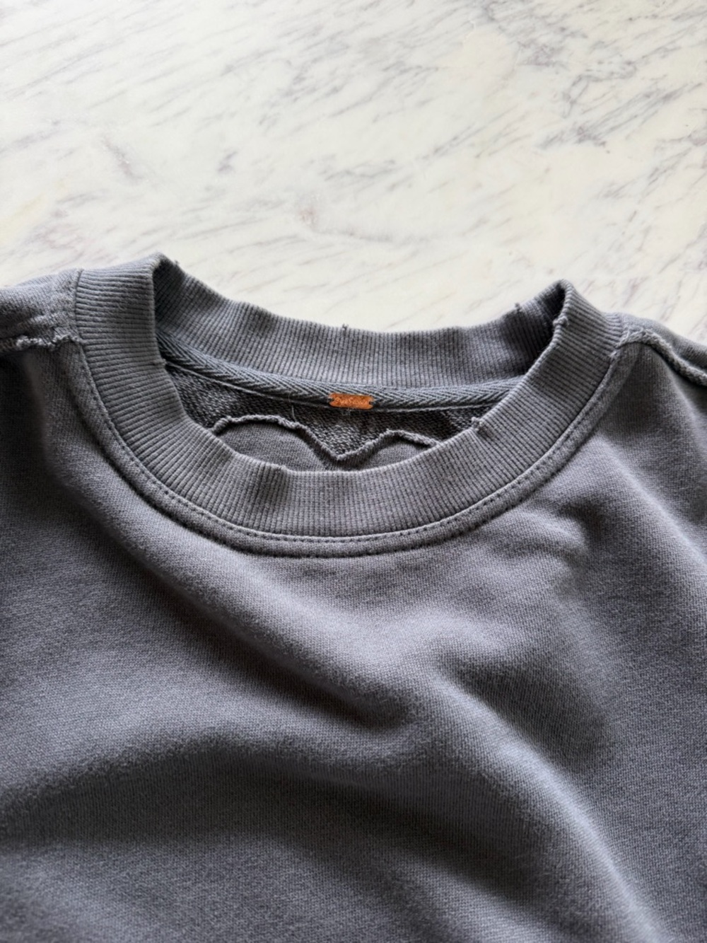 Free People Charcoal Pleated Sweatshirt Mini Dress - Picture 8 of 12